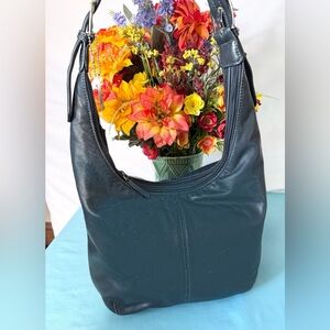 Tignanello Black Leather Shoulder Bag